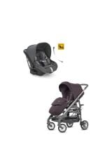 Inglesina Trilogy Tek El Katlanır Bebek Arabası + Darwin Recline Yatabilen Ana Kucağı - Velvet Grey