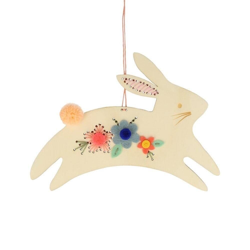 Meri Meri - Bunny Embroidery Kit - Tavşanlı Nakış İşleme Seti