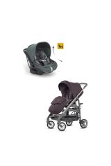 Inglesina Trilogy Tek El Katlanır Bebek Arabası + Darwin Recline Yatabilen Ana Kucağı - Emerald Green