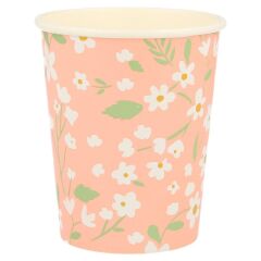 Meri Meri - Ditsy Floral Cups - Çiçekli Bardaklar - 12'Li