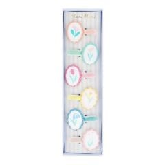 Meri Meri - Flower Cameo Saç Tokaları - 6 Adet