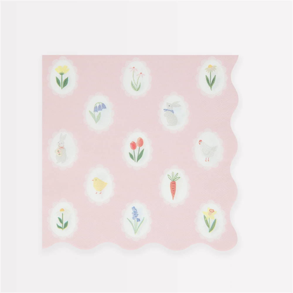 Meri Meri - Easter Cameo Peçeteler -L- 16 Adet