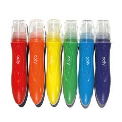 Ooly Easy Squeezy 6'lı Sıkılabilir Fırça Uçlu Boya