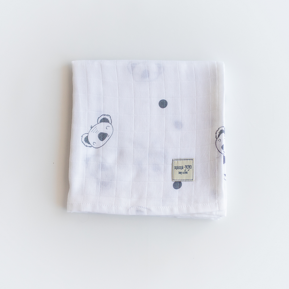 Mama Yoyo Müslin Örtü (100x100), Coolala Krem, Ağız Bezi Hediyeli