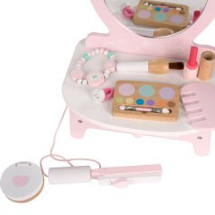 Classic World Ahşap Makyaj Masası - Pembe