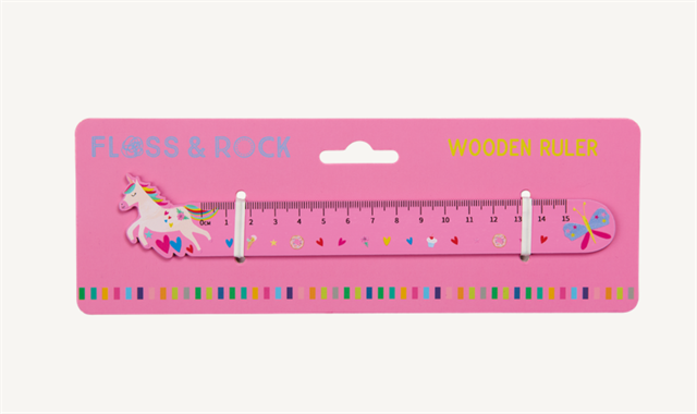 Floss and Rock Ahşap Cetvel / Rainbow Fairy