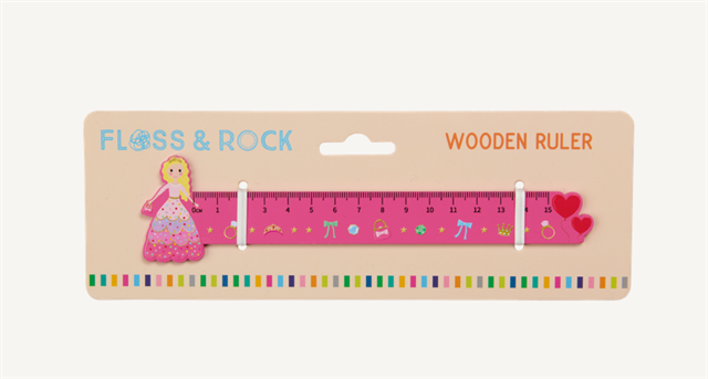 Floss and Rock Ahşap Cetvel / Princess