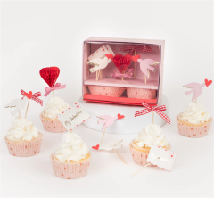 Meri Meri - Lovebird Cupcake Kiti - 24 Adet