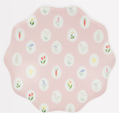 Meri Meri - Easter Cameo Tabaklar - L - 8 Adet