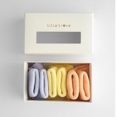 Yenidoğan Üçlü Çorap Seti, Lila