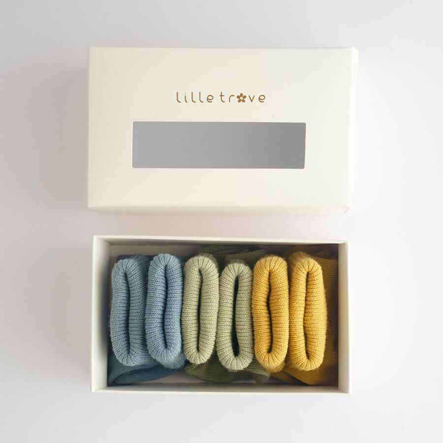 Yenidoğan Üçlü Çorap Seti, Hardal