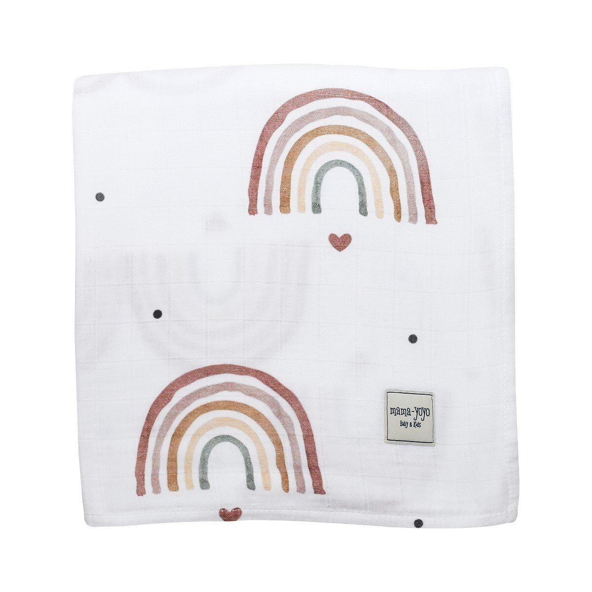 Mama Yoyo Müslin Örtü (120x120), Rainbow Gül Kurusu