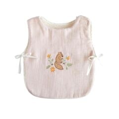 Lille Trove Müslin Önlük, Bej (0-6 Ay)