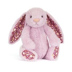 Jellycat Tavşan Uyku Arkadaşı, Çiçekli Lila Luxe (Orta)