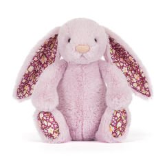 Jellycat Tavşan Uyku Arkadaşı, Çiçekli Lila Luxe (Orta)