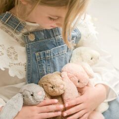 Jellycat Tavşan Uyku Arkadaşı, Çiçekli Lila Luxe (Orta)
