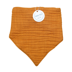 Mama Yoyo Müslin Üçgen Önlük, Hardal
