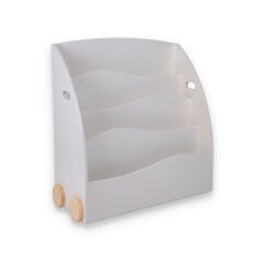 Atelir Mignon Wavy Kitaplık, Krem