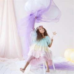 Meri Meri - Rainbow Ruffle Princess Dress-Up - 5-6 Years - Fırfırlı Gökkuşağı Elbisesi - 5-6 Yaş