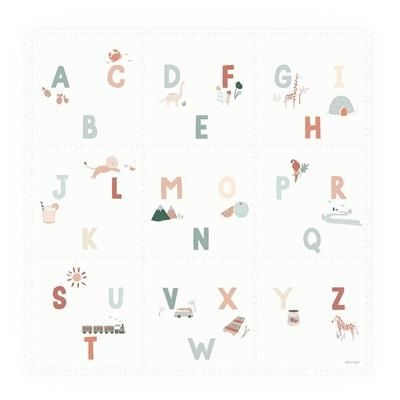Eevaa Puzzle Oyun Matı, Alphabet / Terazzo