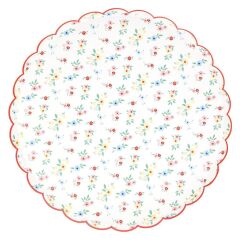 Meri Meri - Ditsy Posy Çiçekli Tabaklar - L - 8 Adet