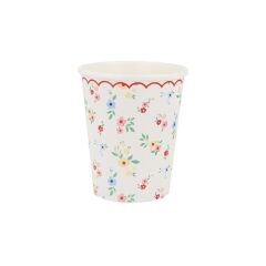 Meri Meri - Ditsy Posy Çiçekli Bardaklar - 8 Adet