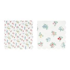 Meri Meri - Ditsy Posy Çiçekli Peçeteler - L - 16 Adet