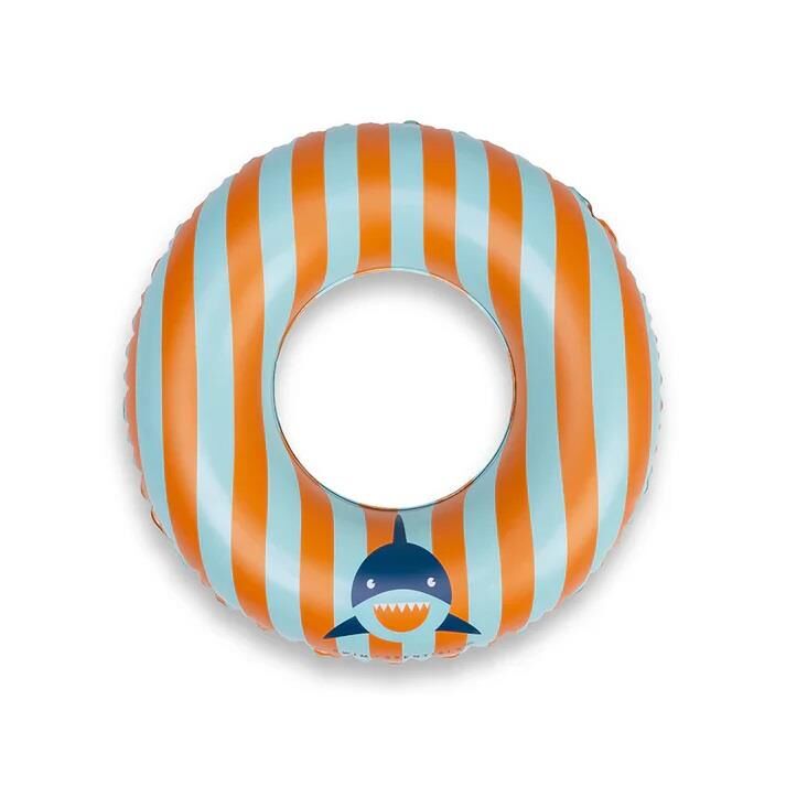 Swim Essentials Yüzme Simidi, Orange Blue Shark (55 cm)