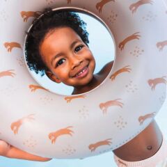 Swim Essentials Yüzme Simidi, Brown Leopard (55 cm)