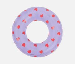 Swim Essentials Yüzme Simidi, Lilac Hearts (55 cm)