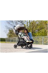 Inglesina Now Kendiliğinden Katlanan Tek Hamlede Açılan Kabin Boy Bebek Arabası - Shot Beige