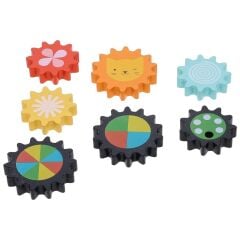 Petit Collage Hareketli Ahşap Yapboz - Busy Train