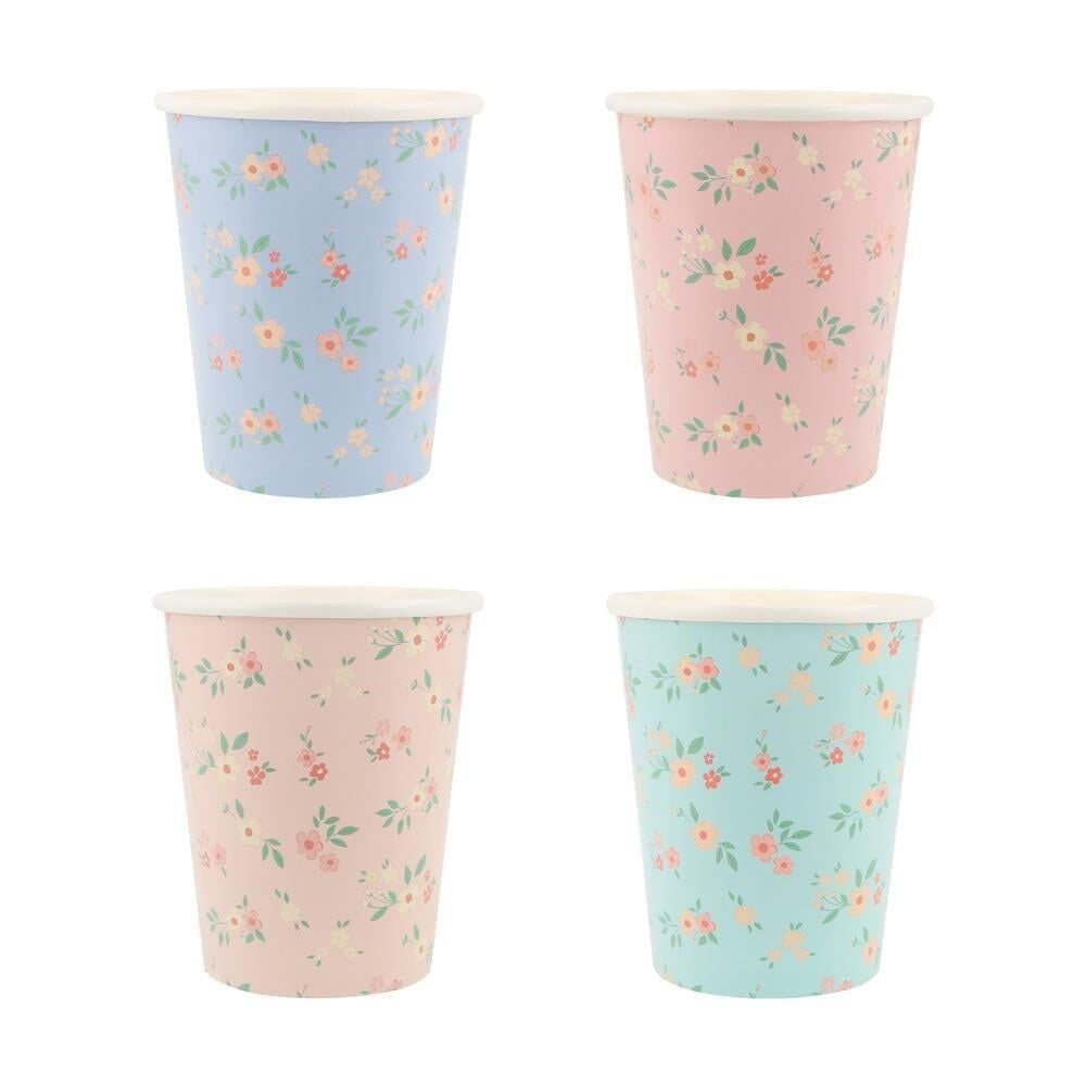 Meri Meri - Vintage Ditsy Bardaklar - 8 Adet