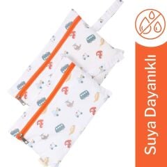 Mama Yoyo Su Geçirmez İkili Islak/Kirli Çanta Seti, Arabalar