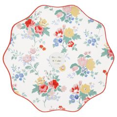 Meri Meri - Vintage Floral Tabaklar - L - 8 Adet