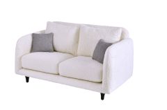 Pietra Beyaz 2'li Koltuk, Gri Kırlent