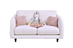 Pietra Beyaz 2'li Koltuk, Pembe Kırlent