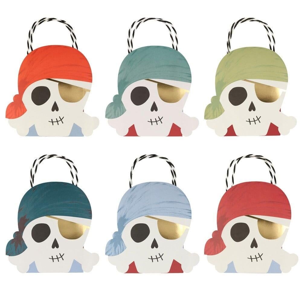 Meri Meri - Pirate Party Bags - Korsan Parti Çantaları - 8'Li