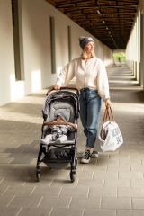 Mommy Bag Çanta, Kanvas Gri