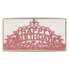 Meri Meri - Happy Birthday Tiaras - Happy Birthday Taç - 8'Li