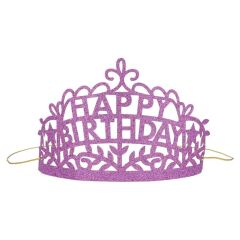 Meri Meri - Happy Birthday Tiaras - Happy Birthday Taç - 8'Li