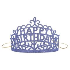 Meri Meri - Happy Birthday Tiaras - Happy Birthday Taç - 8'Li
