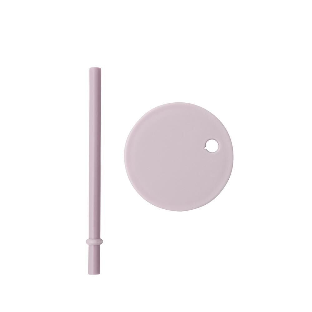 Design Letters Tritan Bardak için Kapak ve Pipet Seti, Lavanta