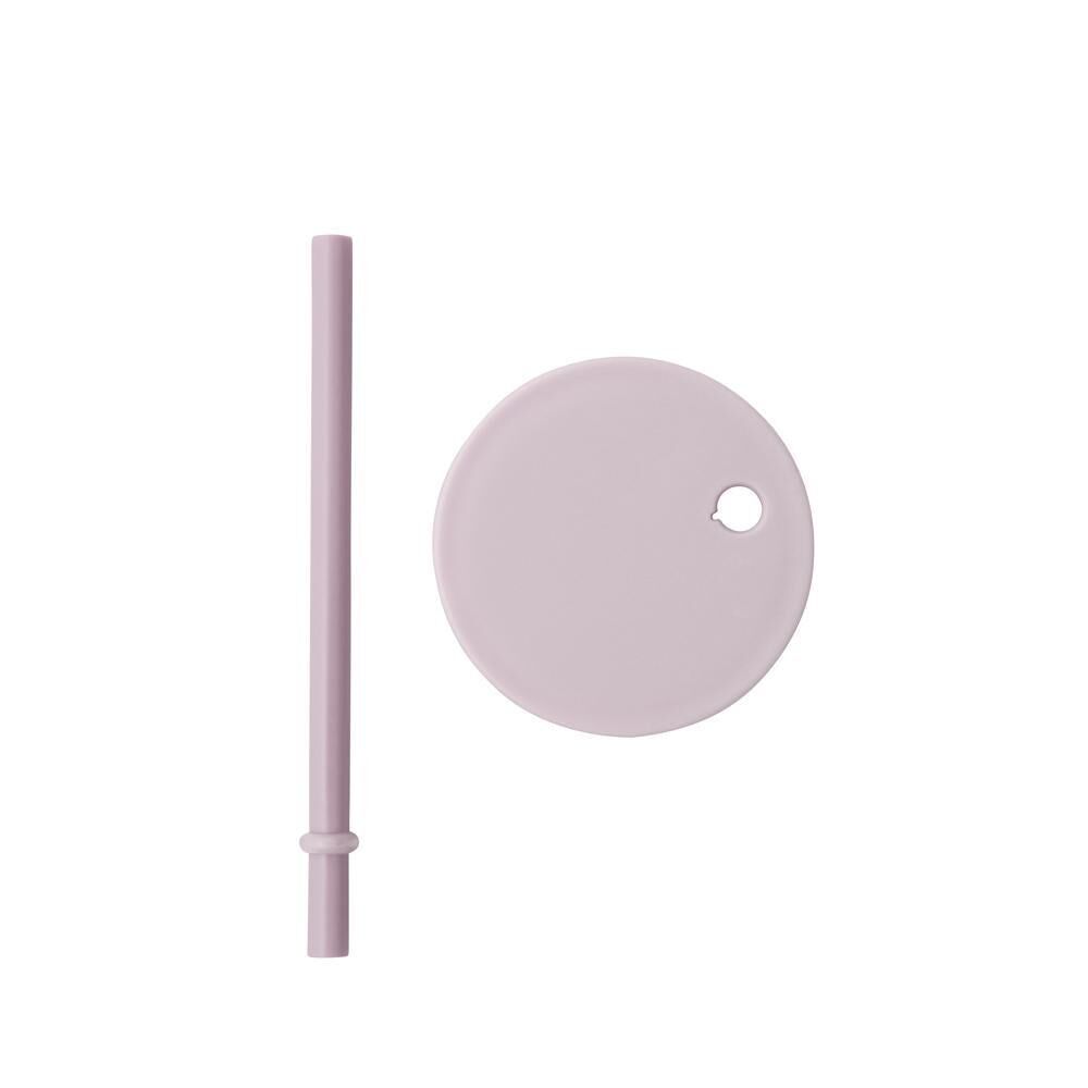 Design Letters Tritan Bardak için Kapak ve Pipet Seti, Lavanta