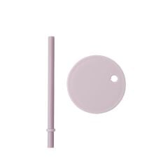 Design Letters Tritan Bardak için Kapak ve Pipet Seti, Lavanta