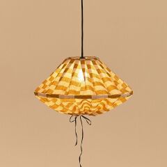Nobodioz Yumi Aydınlatma Şapkası, 50cm çap, Mustard Tiles