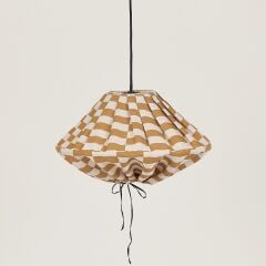 Nobodioz Yumi Aydınlatma Şapkası, 50cm çap, Mustard Tiles