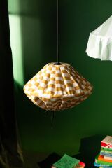 Nobodioz Yumi Aydınlatma Şapkası, 50cm çap, Mustard Tiles