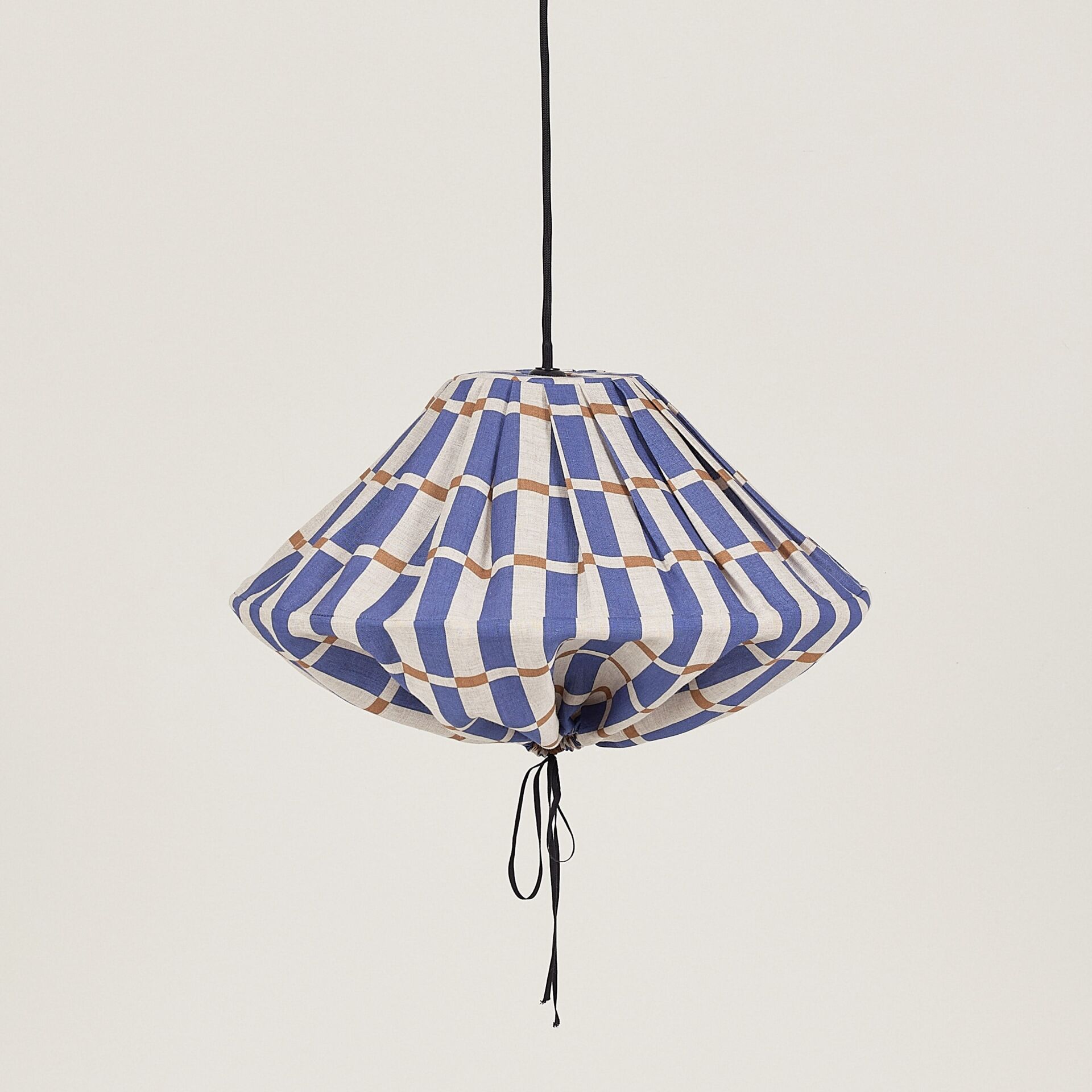 Nobodioz Yumi Aydınlatma Şapkası, 50cm çap, Blue Mustard Mosaic