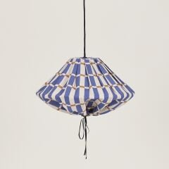 Nobodioz Yumi Aydınlatma Şapkası, 50cm çap, Blue Mustard Mosaic